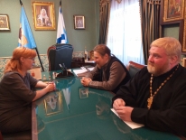 Епископ Североморский и УмбскийТарасий  встретился с начальником Управления образования администрации ЗАТО г. Североморск