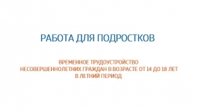 Трудоустройство несовершеннолетних граждан ЗАТО г. Североморск